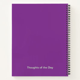 Lila Aster Blume Journal - Personalisiert Notizbuch