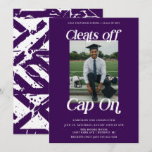 Lila Athlete Abschluss löscht Cap On