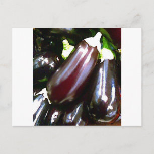 Lila Aubergine Postkarte