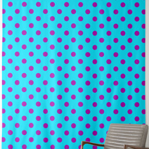 Lila auf blauem Punkte-Muster-Design Stoff