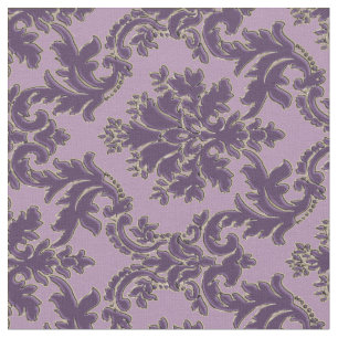 Lila auf Lavendel-Damast-Druck-Gewebe Stoff