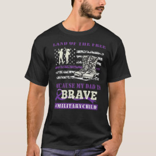 Lila aufgewachsene Kinder Land der Freiheit meines T-Shirt