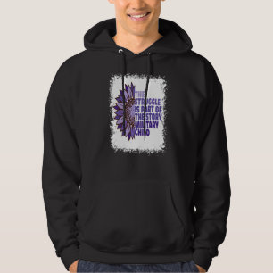 Lila aufgewachsenes militärisches Kind Hoodie