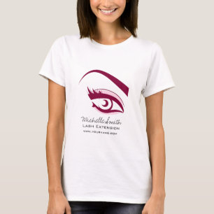 Lila Auge lange Eyelashes T-Shirt