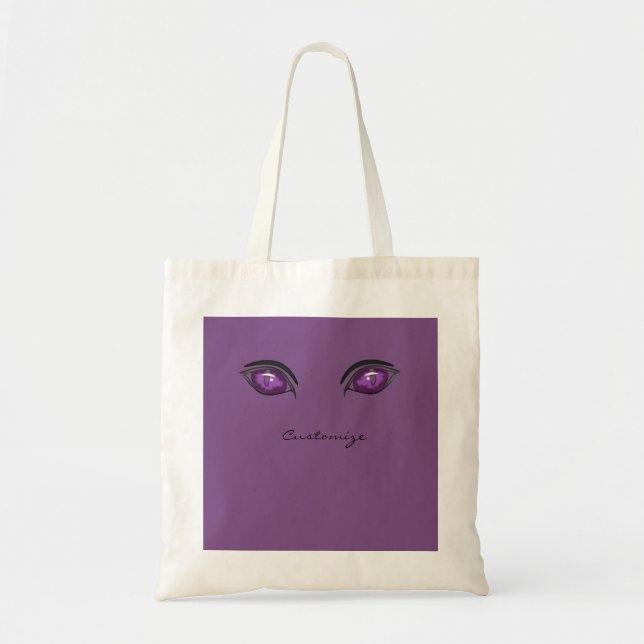 lila Augen mit Thunder_Cove Tragetasche (Vorne)