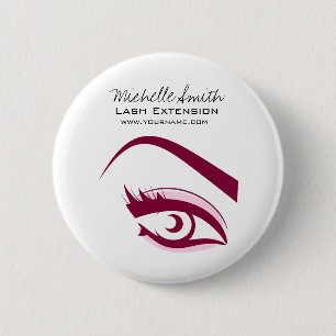 Lila Augenlider Lash Verlängerungssymbol Button