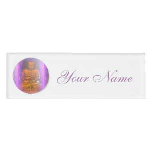 lila Aura Buddha Namenschild