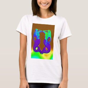lila Ausblickmeerjungfrauen T-Shirt