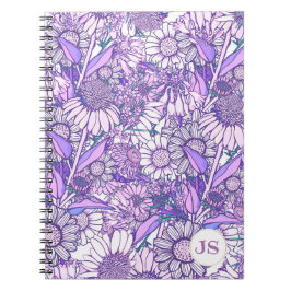 Lila australischer Wildblume Garden Notizblock