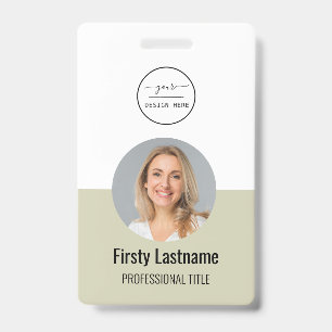 Lila Ausweis Modern Stilvoll Minimalistische Fot