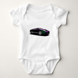 Lila Auto Baby Strampler