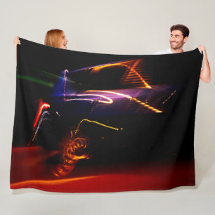 lila Auto Tanz Fleece-Decke Fleecedecke