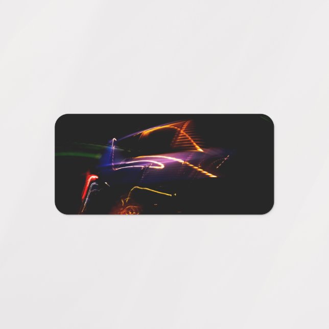 lila Autotanz Etiketten (Design 2)