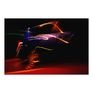 lila Autotanz Fotodruck