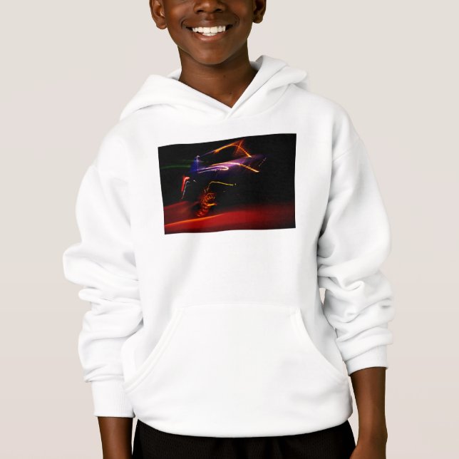lila Autotanz Hoodie (Vorderseite)