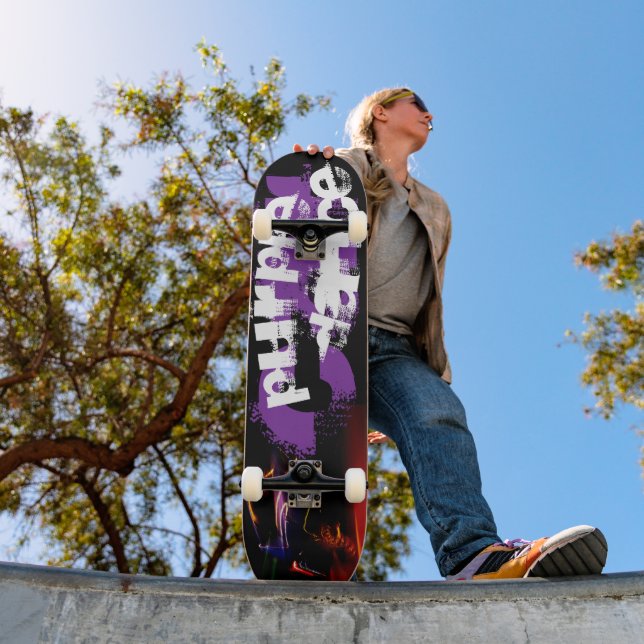 lila Autotanz Skateboard (Außenbereich 1)