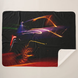 lila Autotanzdecke Sherpadecke