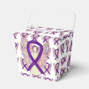 Lila Awareness Ribbon Engel Nehmen Sie Gefälligke Geschenkschachtel