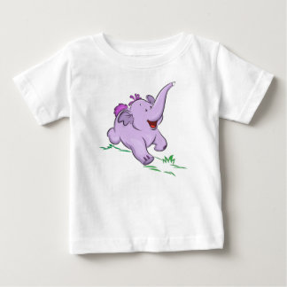 Lila Baby Elephant Kids Bodysuit und T - Shirt