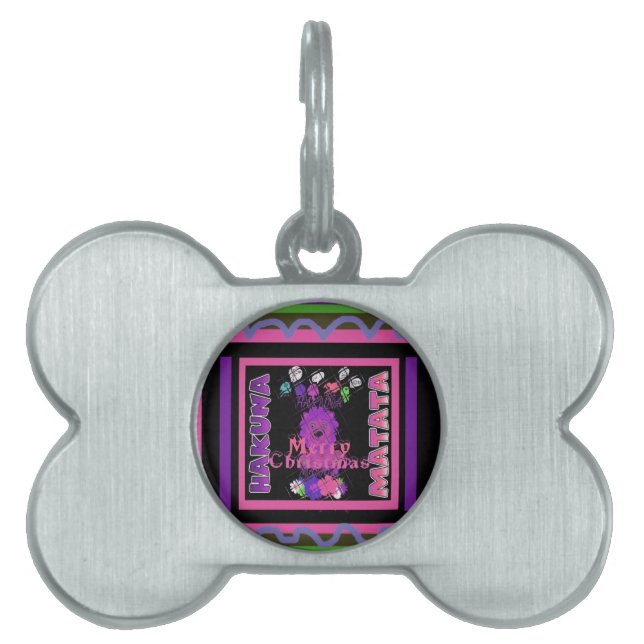 Lila Baby Simba Merry Christmas Collection Tiermarke (Vorderseite)