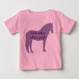 Lila Baby Will Pony T-shirt