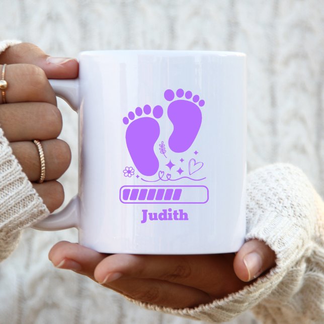 Lila Babybeladung Kaffeetasse (Von Creator hochgeladen)