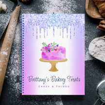 Lila Bäckerei Kuchen Glitzer Tropfen Konditorei Na