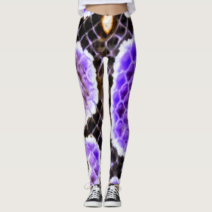 Lila Ball Python Leggings – Exotische Reptilien