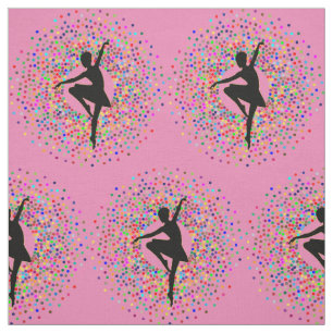 Lila Ballerina-Farbburst Stoff