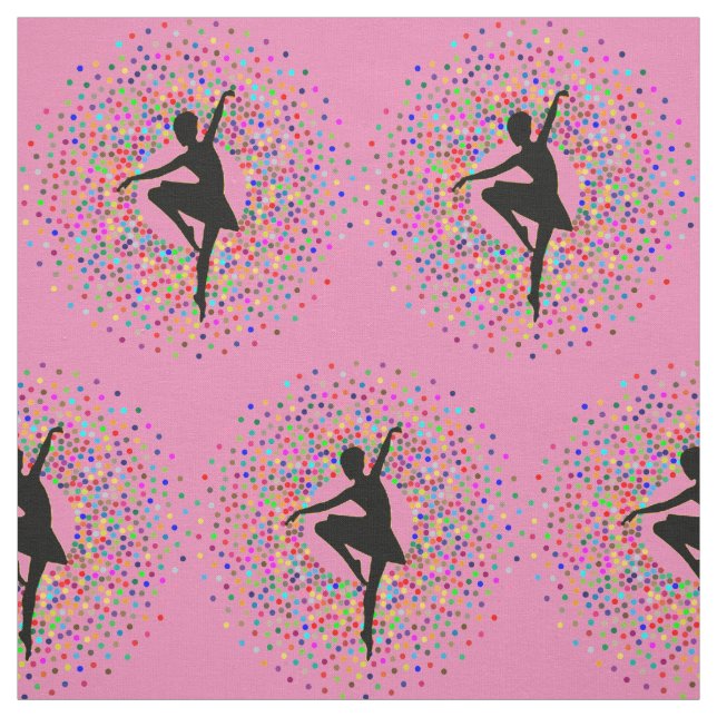 Lila Ballerina-Farbburst Stoff (Muster)