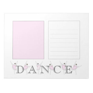 Lila Ballerina-Tanz Lila Notepad Notizblock