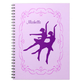 Lila Ballerina-Tanz Notizblock