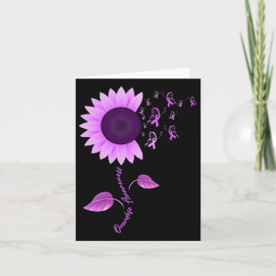 Lila Band Sonnenblume Schmetterling Überdosis Bewu Karte