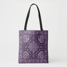 Lila Bandana Paisley-Tasche | Umhängetasche