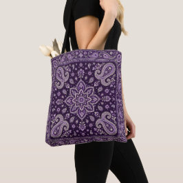 Lila Bandana Paisley-Tasche | Umhängetasche