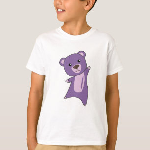 Lila Bärenbärchen Niedliche Tiere für Kinder T-Shirt