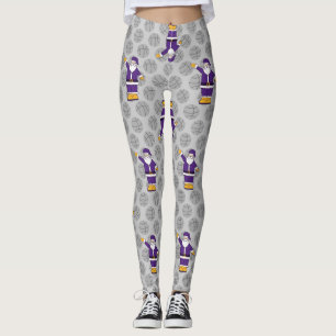 lila Basketball-Basketballschuh Leggings