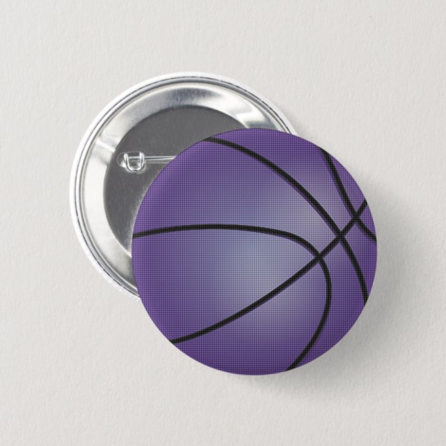 Lila Basketball Button (Vorne & Hinten)