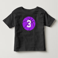 Lila Basketball Kid Custom Jersey Nummer Kleinkind