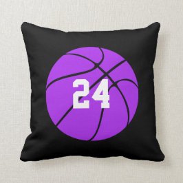 Lila Basketball-Kissen für den benutzerdefinierten Kissen