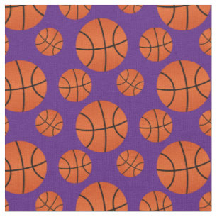 Lila Basketballmuster Stoff