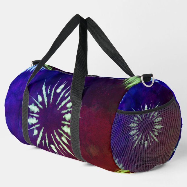 Lila-Batik groß Duffle Bag (Rechte Ecke)