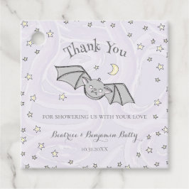 Lila Batty, Sterne & Monde Niedlich Danke Geschenkanhänger