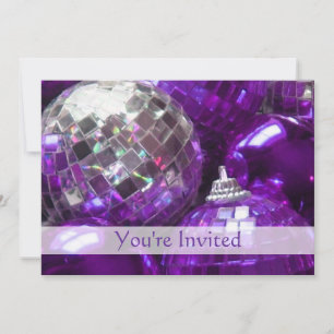 Lila Baubles Einladung "You re Invited"