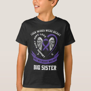 Lila Bauchspeicheldrüsenkrebs-Bewusstsein Big Sist T-Shirt