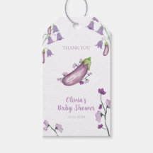 Lila Bauernmarkt Florale Aubergine Baby Shower 