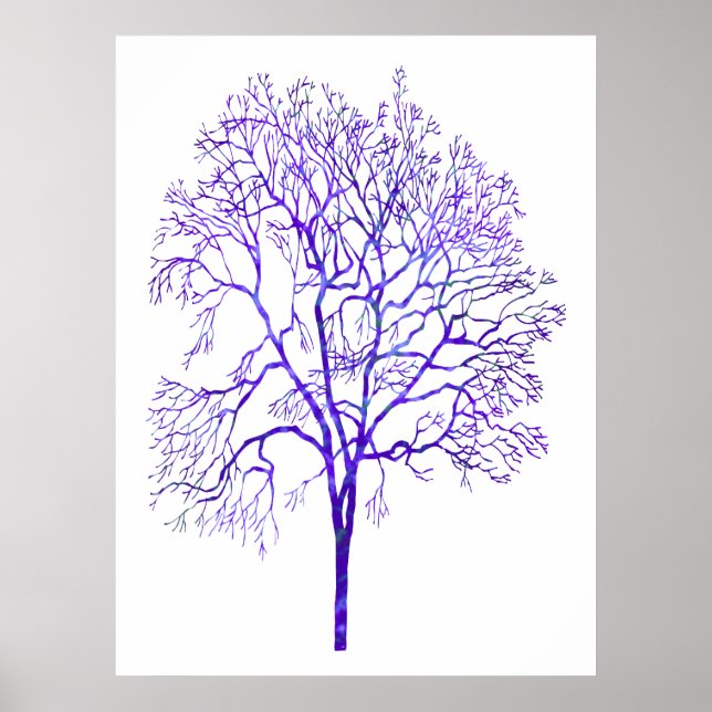 Lila Baum Poster (Vorne)
