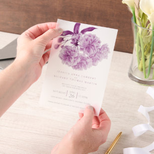 Lila Baumblüte Aquarell Foto Hochzeit