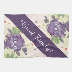 Lila Baumwolle Tee Handtuch