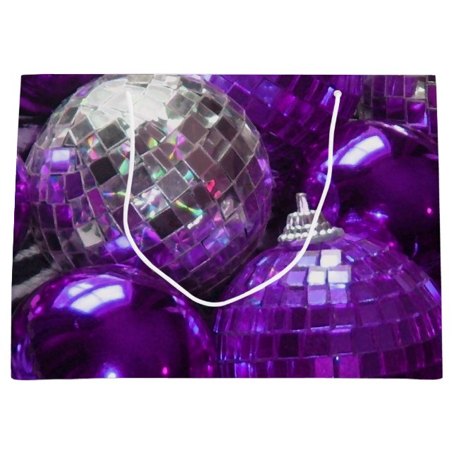 Lila Baustofftasche Große Geschenktüte (Vorderseite)